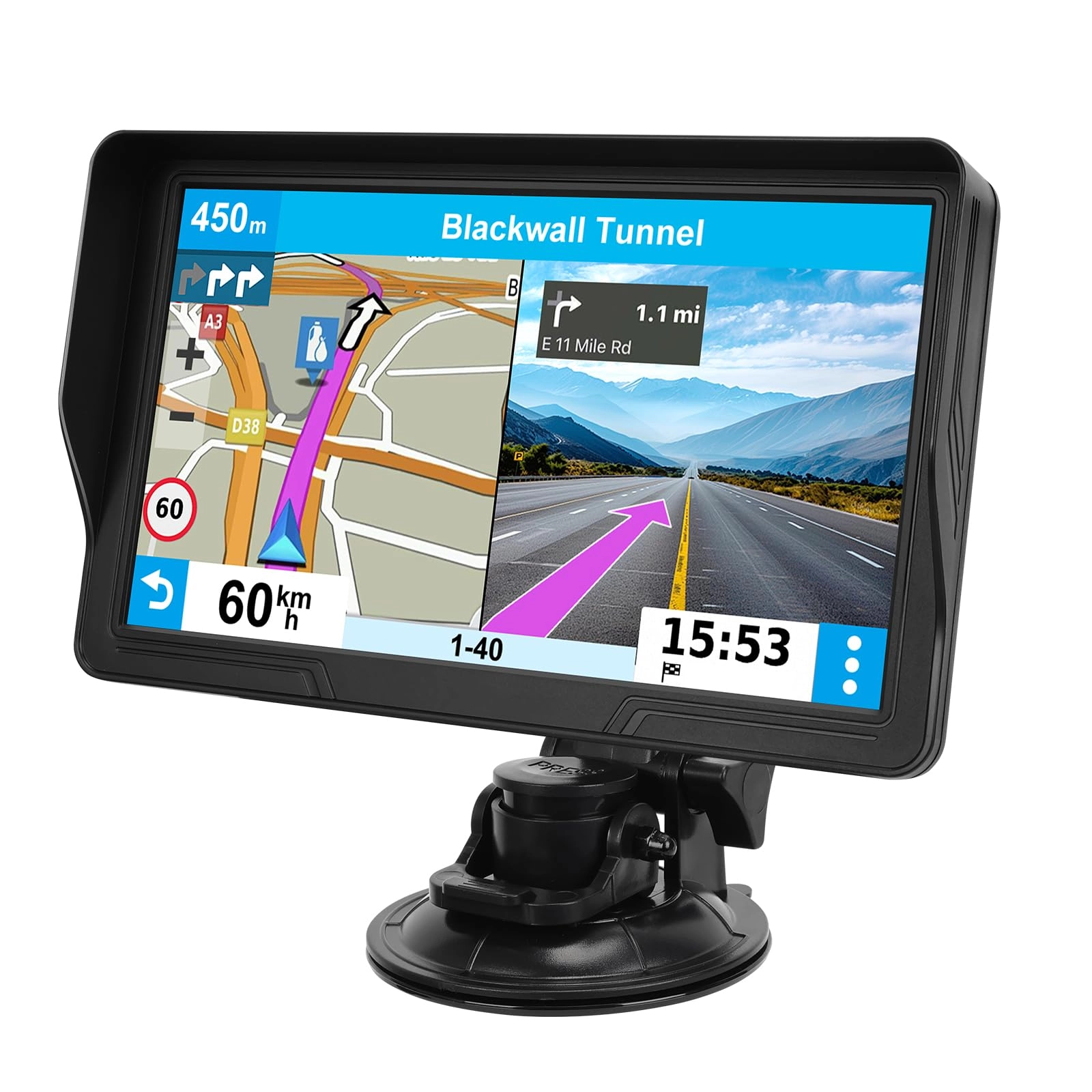 GPS-HJX GPS Navigator for Trucks - 9 inch B0G24WZDMT Free Lifetime Map Updates