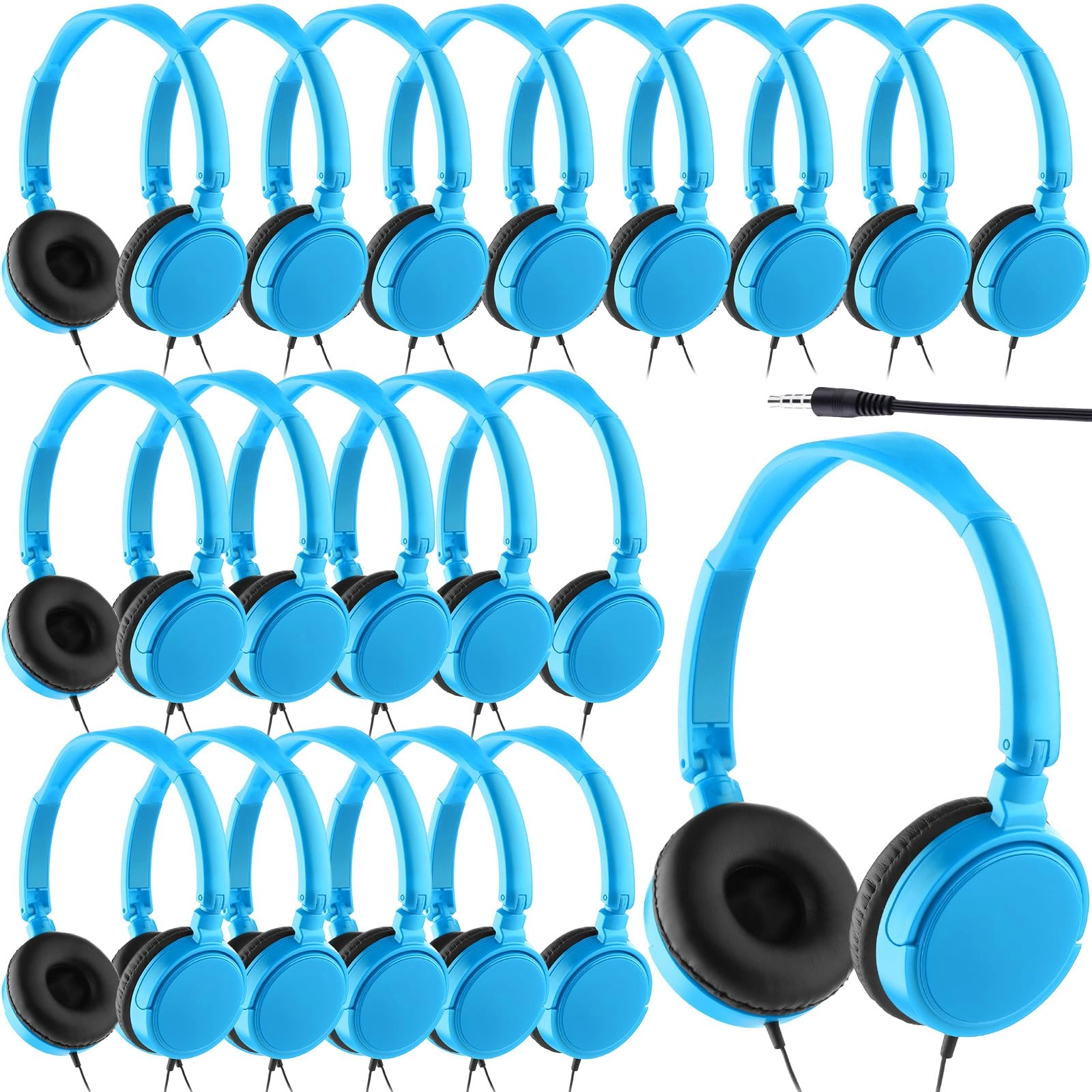 Classroom Headphones Wired Headphone 18 Pack