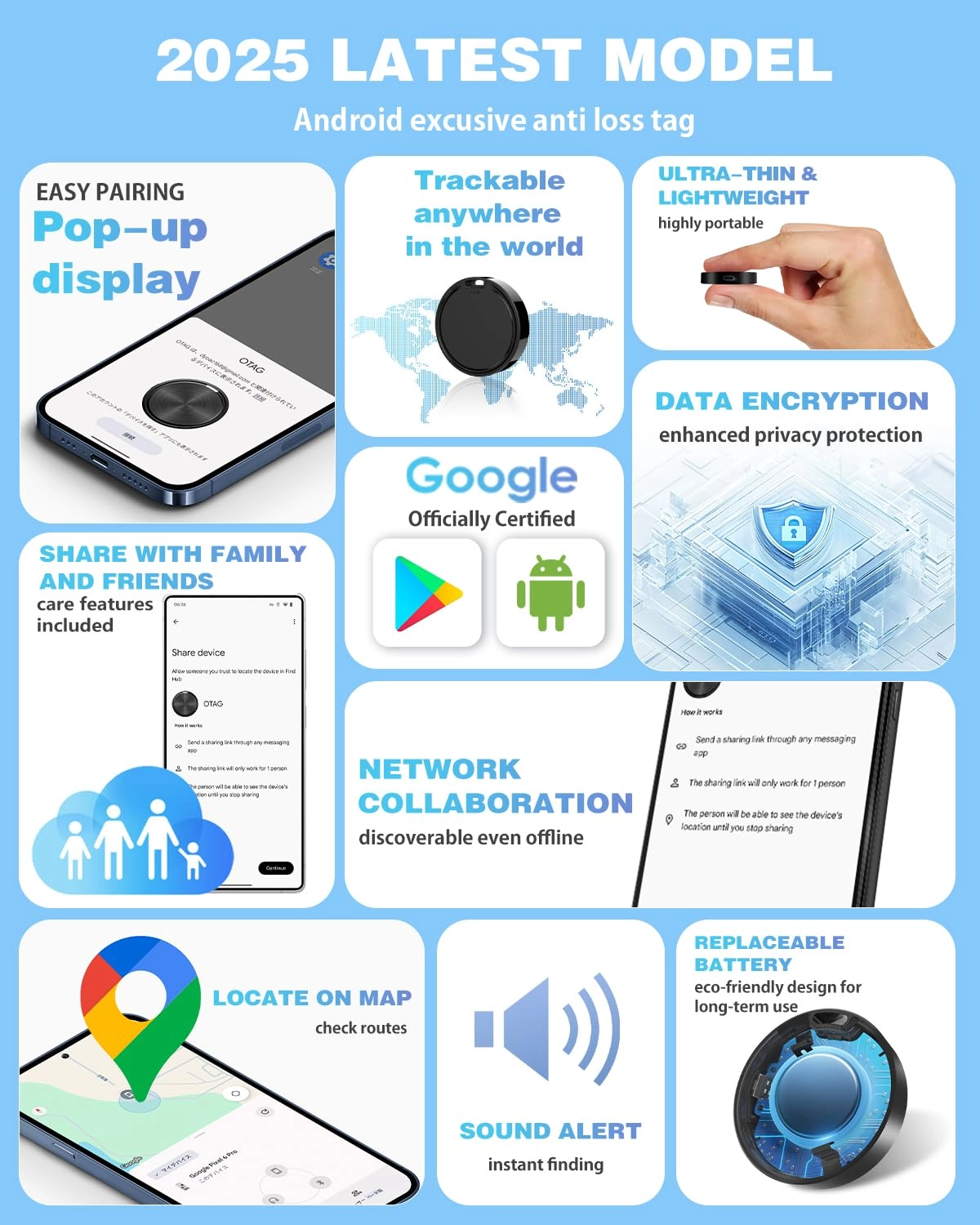 Air Tags for Android - 1 Pack