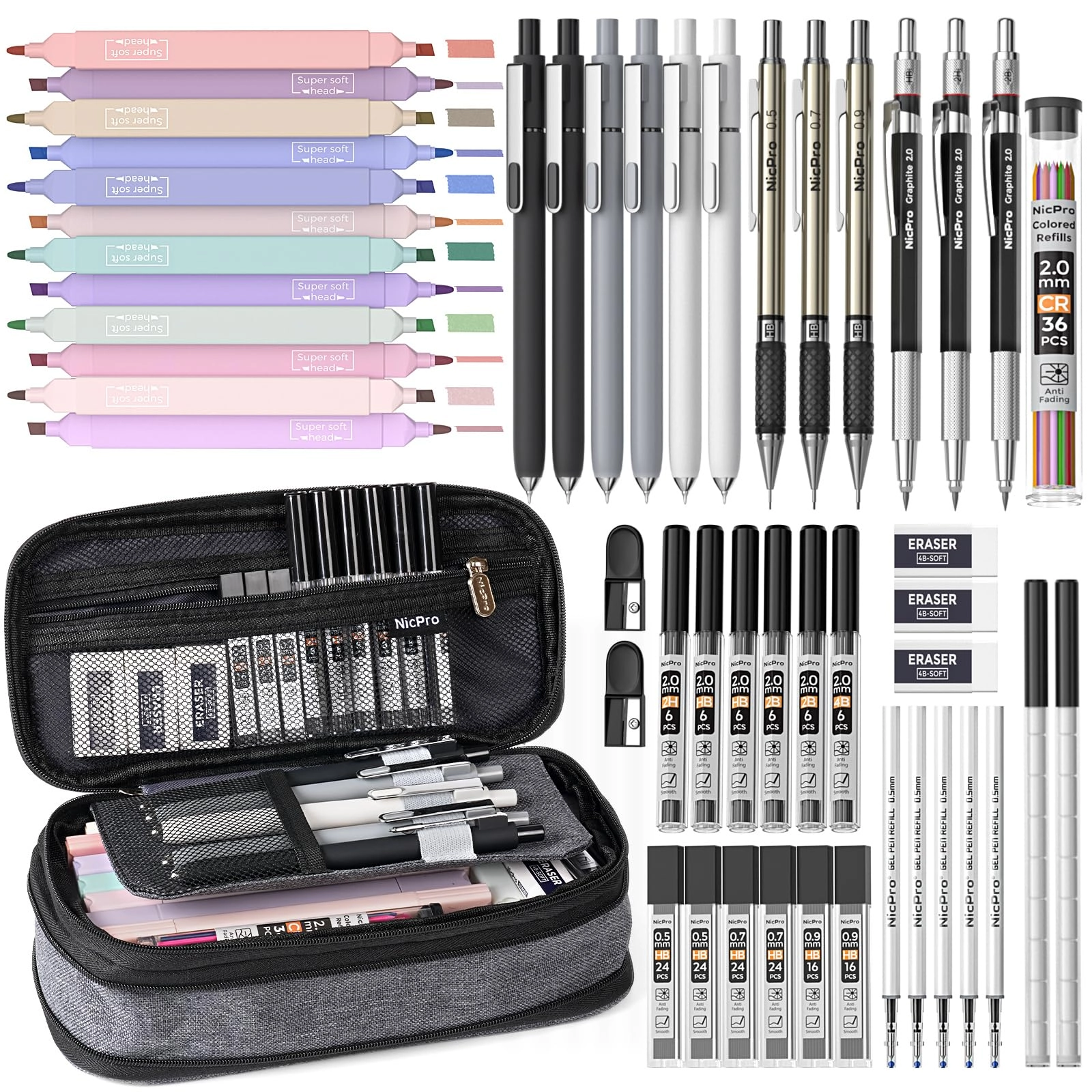 NICPRO CO.,LTD School Supplies Stationary Set - 50 PCS