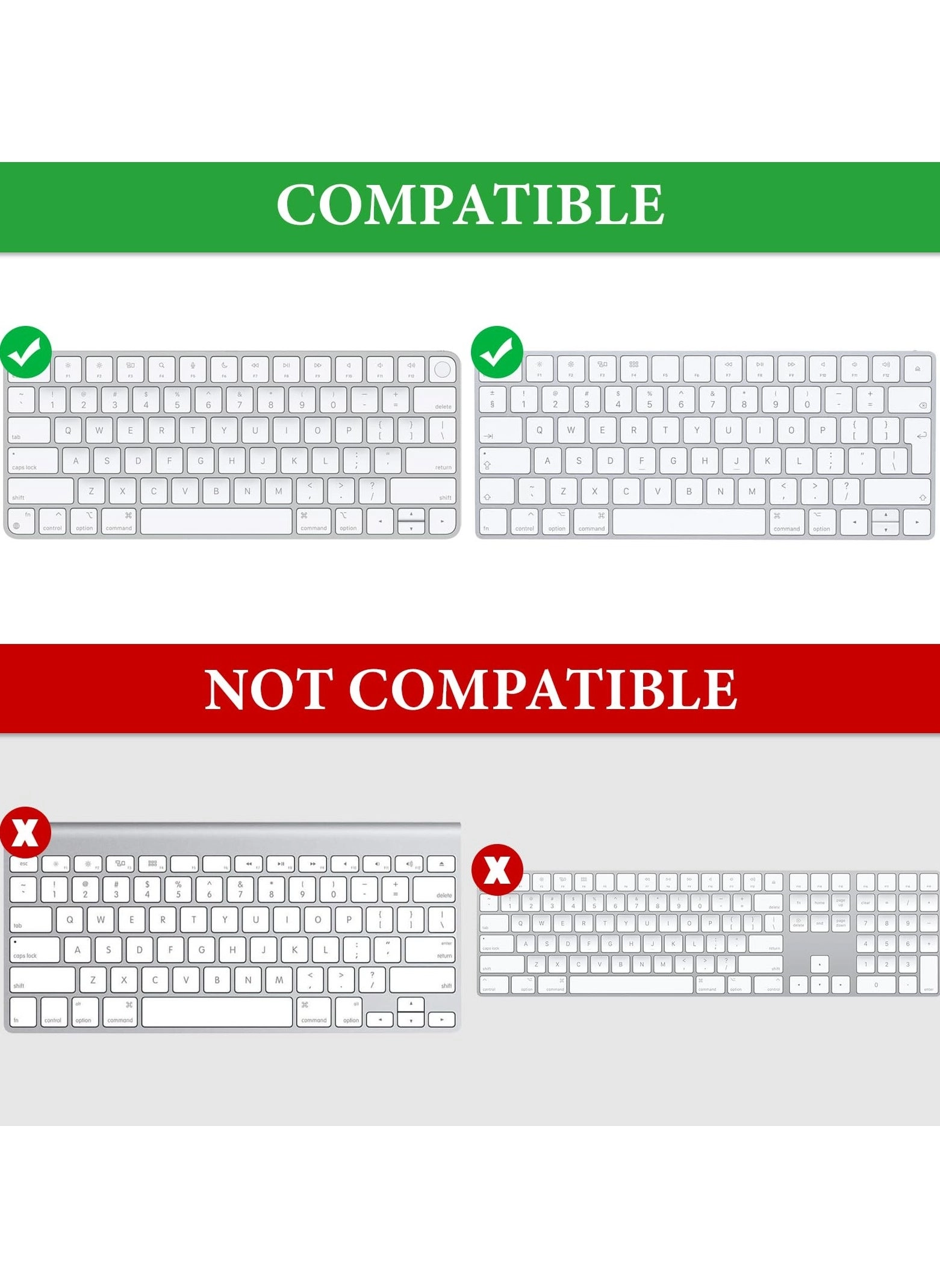 Keyboard Carrying Case - Hard Shell Protective Travel Bag Compatible with Apple Magic Keyboard