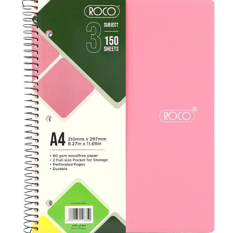 Neon A5 Spiral - Lined 100 Sheets