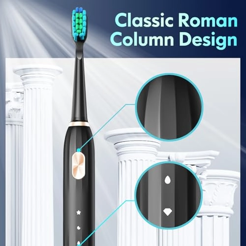 Sonic Toothbrush - 5 Cleaning Modes 9 Brush Heads