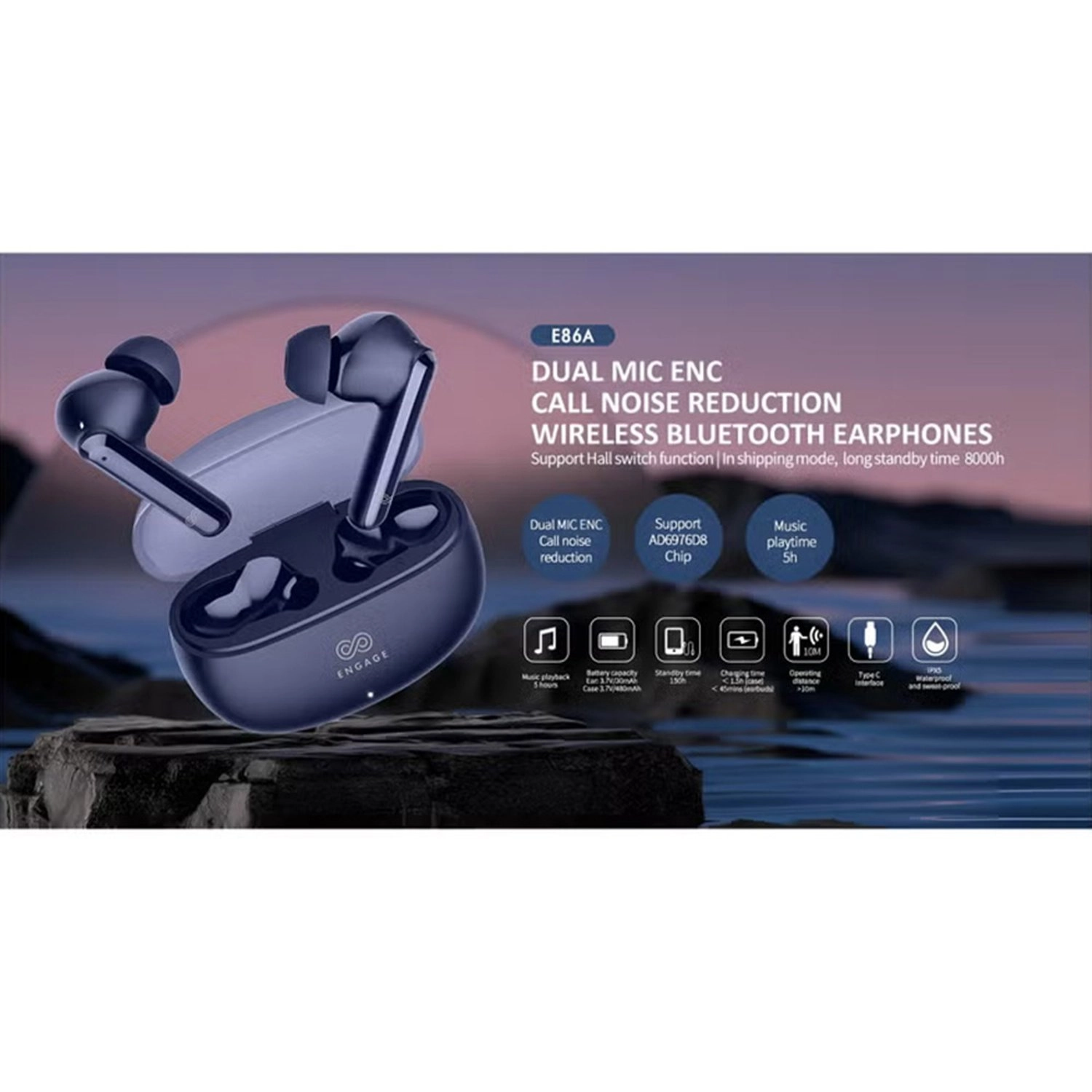 Pods E86A Wireless Earbud