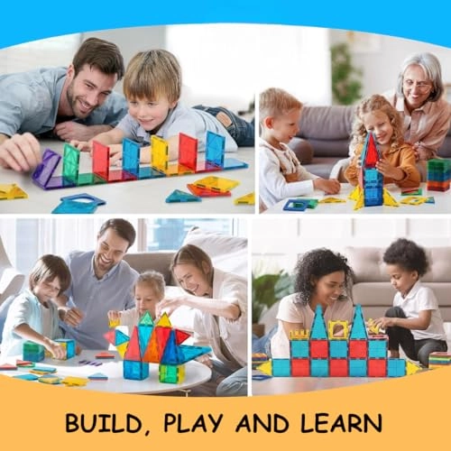 Magnetic Tiles - 122 pcs