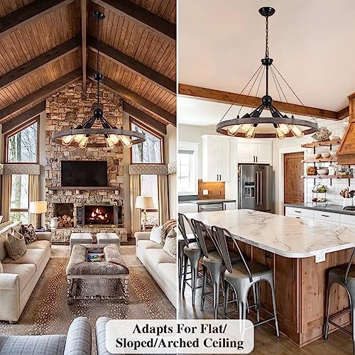 Wagon Wheel Chandeliers Ceiling Light - 60 cm to 210 cm