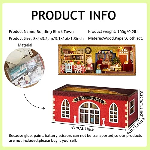 3D Wooden Puzzle Bookshelf Insert - Library of Books 1:24