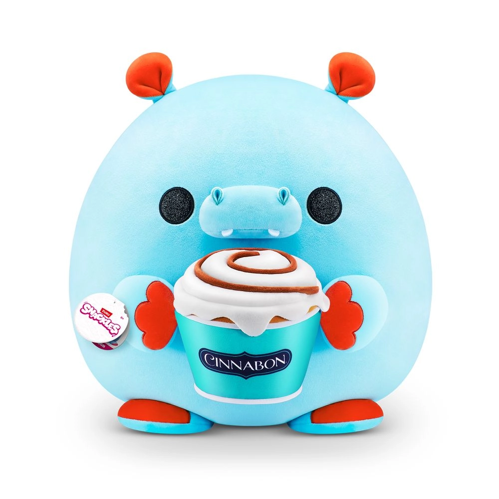 ZURU Hugh The Hippo - 35 cm Plush + Cinnabon