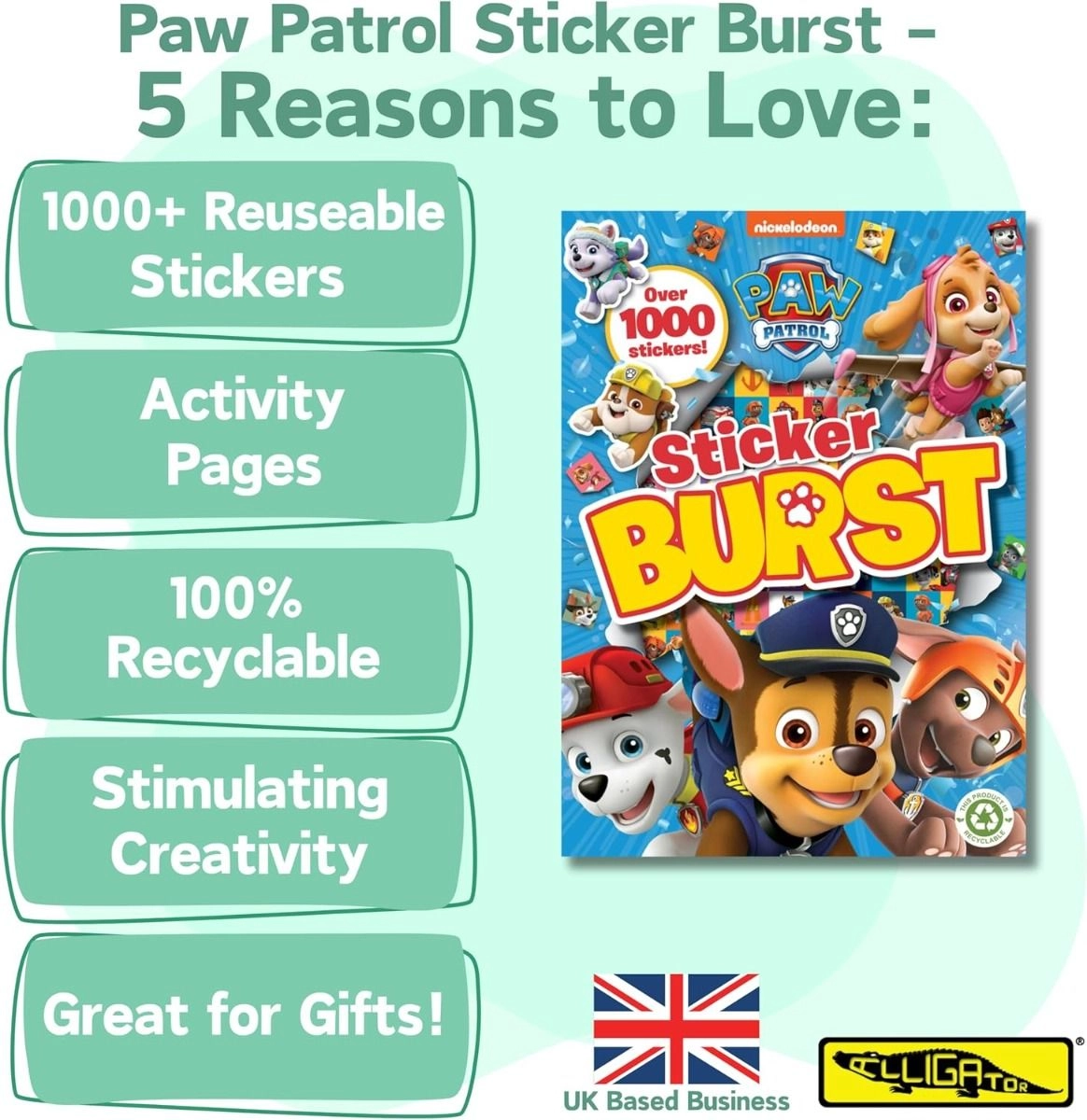 Paw Patrol Sticker Book 24 pages 1000 pcs