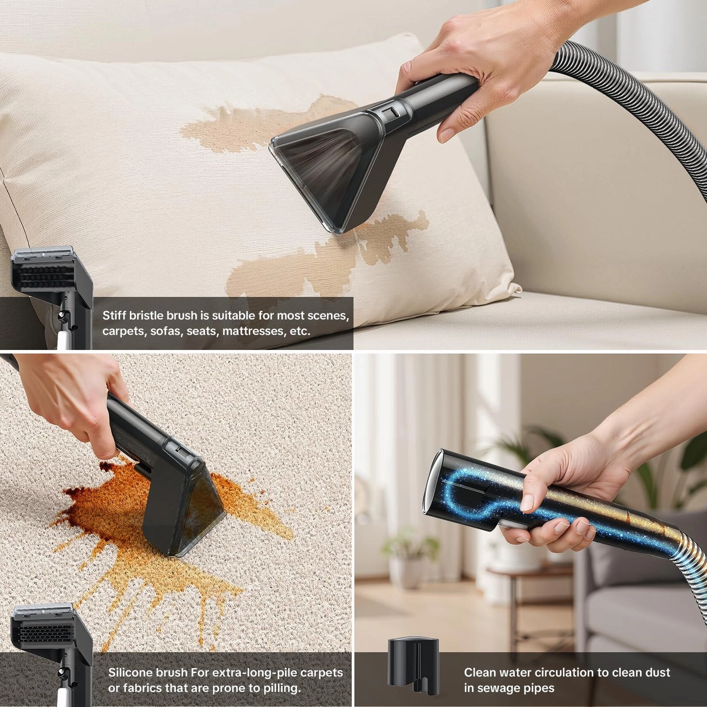 Couch Cleaner Machine - Self-Cleaning 600W