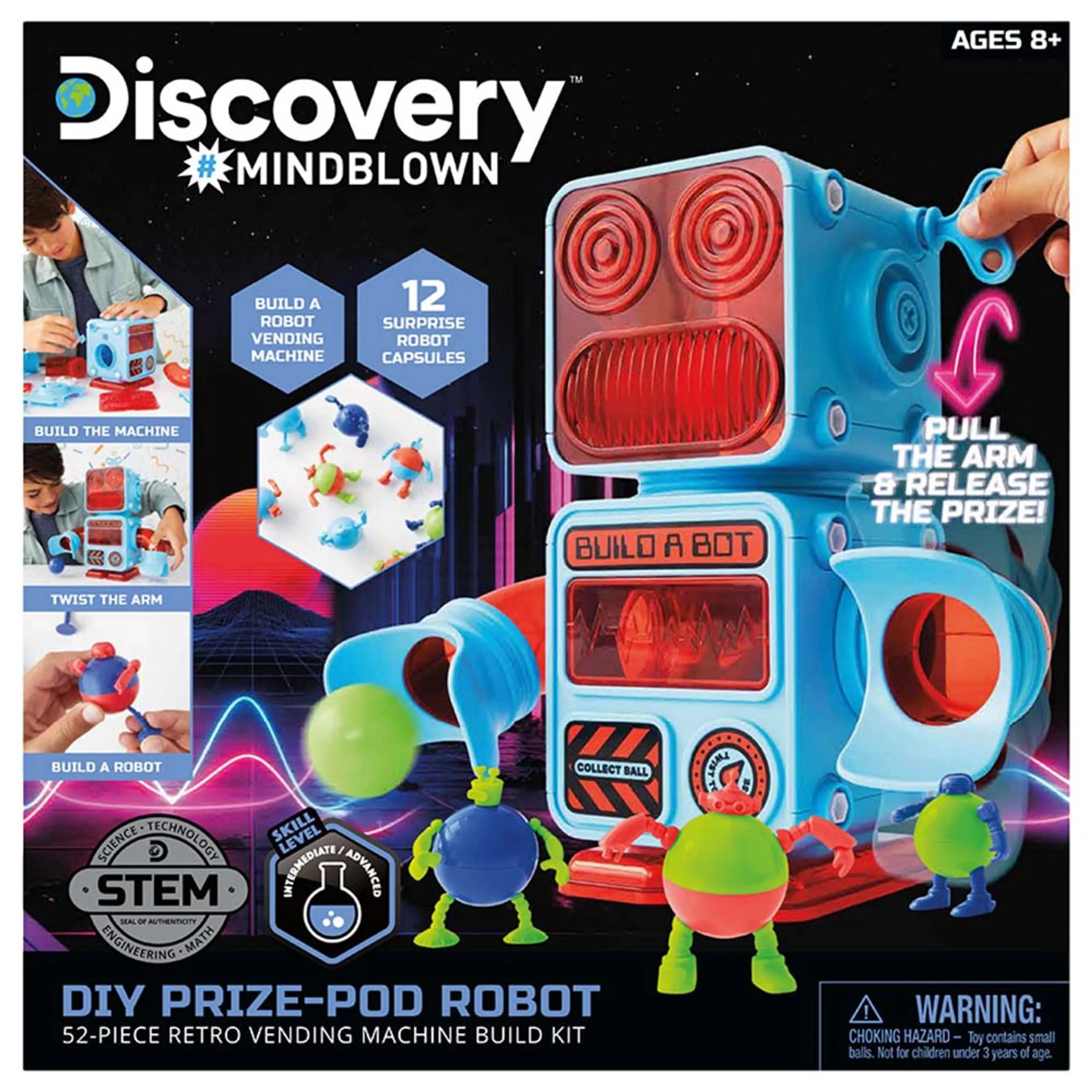 Discovery Paper Mindblown Stem Diy Prize - Pod Robot Kit - 8 years+ 52 pieces