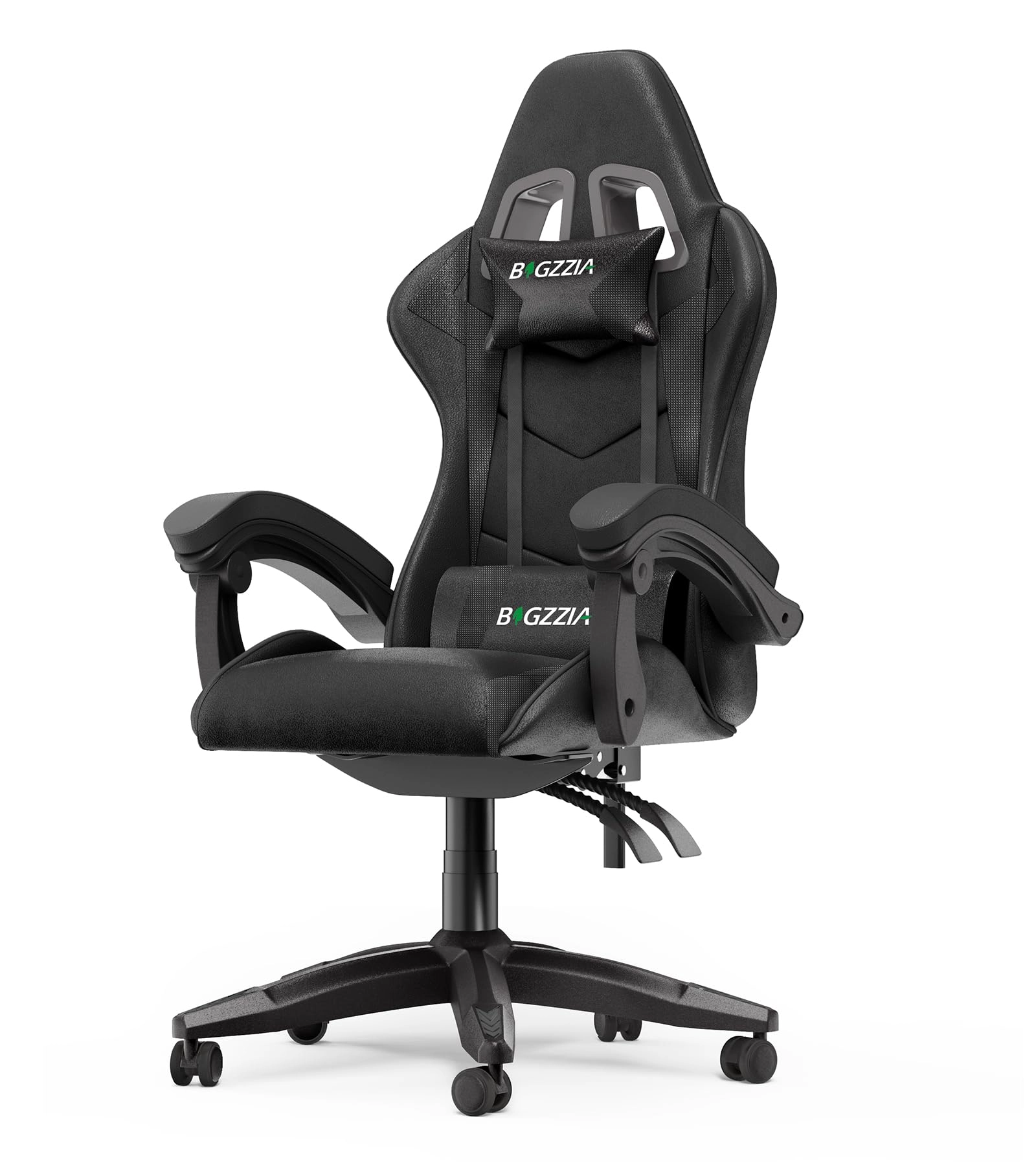 white LED gaming chair - RGB Reclining PU Leather