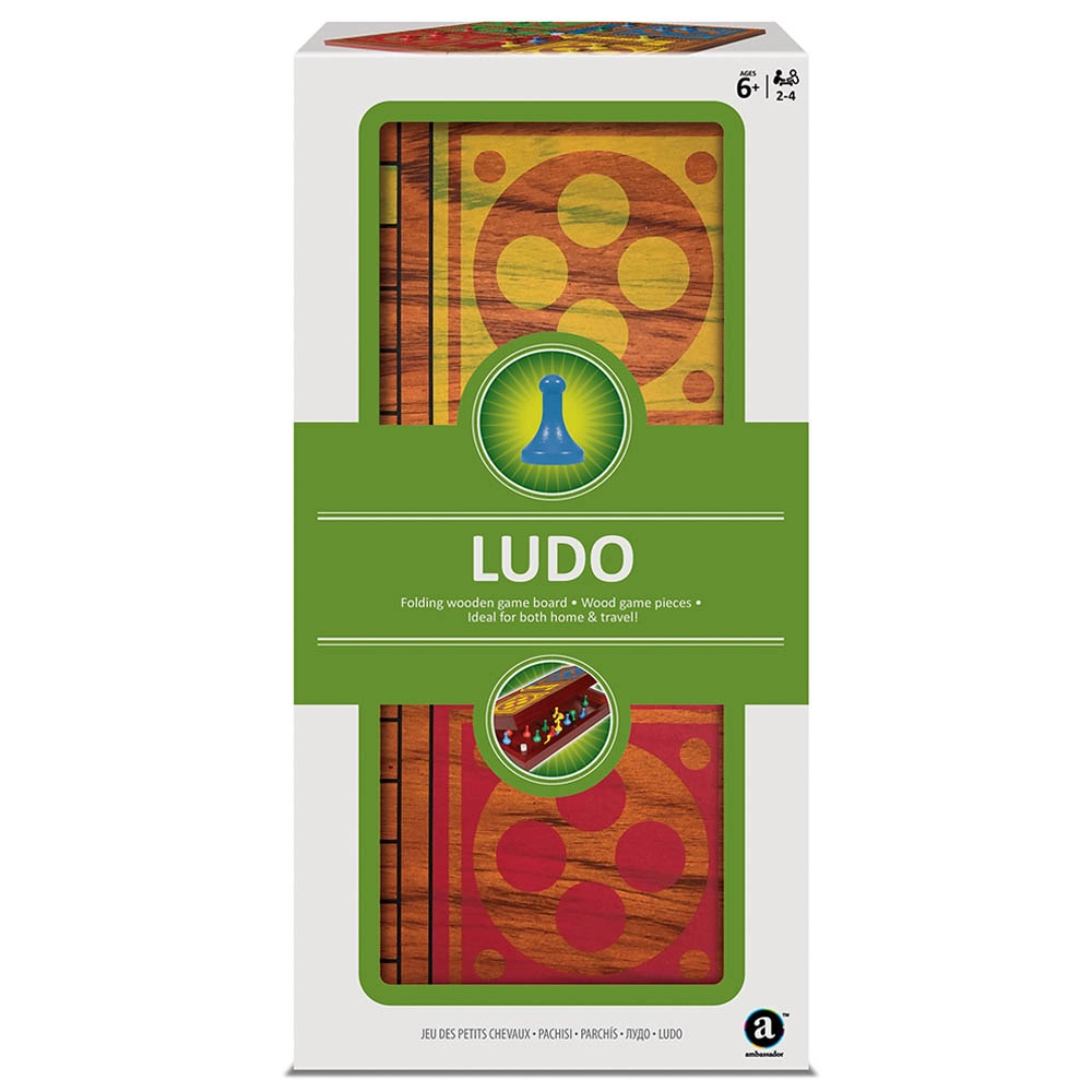 Folding Wood Ludo Set