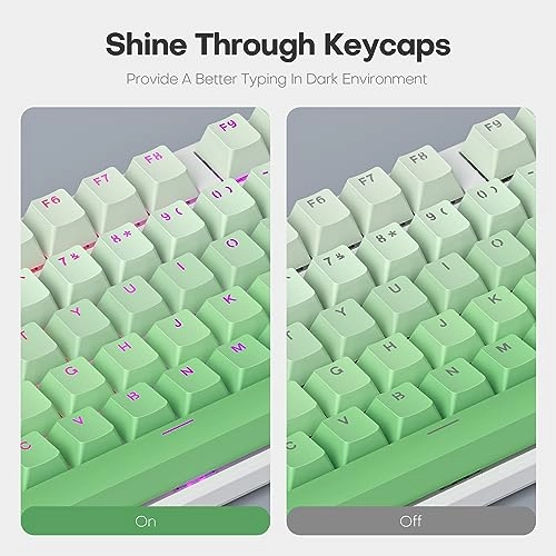 Gradient Color Keycaps - PBT Double Shot 104 Keys OEM Profile