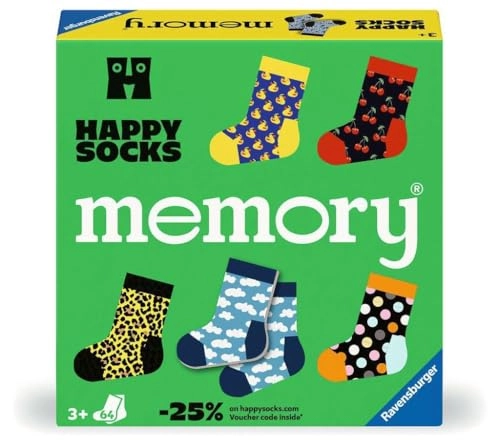 memory Happy Socks - 3 Jahre
