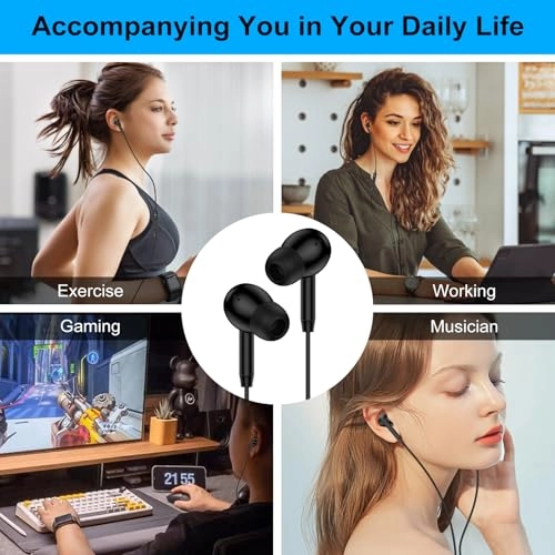 USB C Headphones Wired Earbud