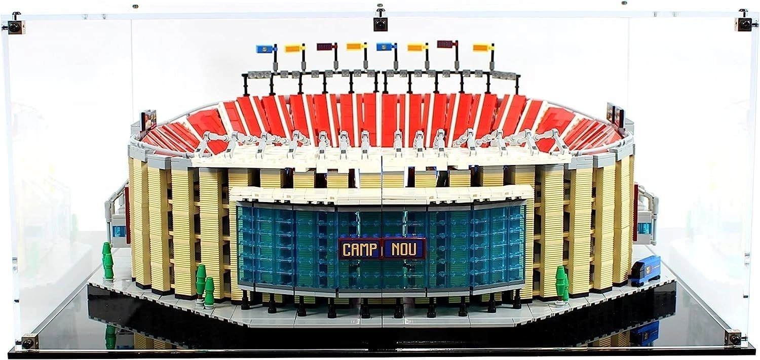 OYTOCLKU Acrylic Display Case - Acrylic Camp FC Barcelona - 3mm thickness for LEGO Camp FC Barcelona 10284