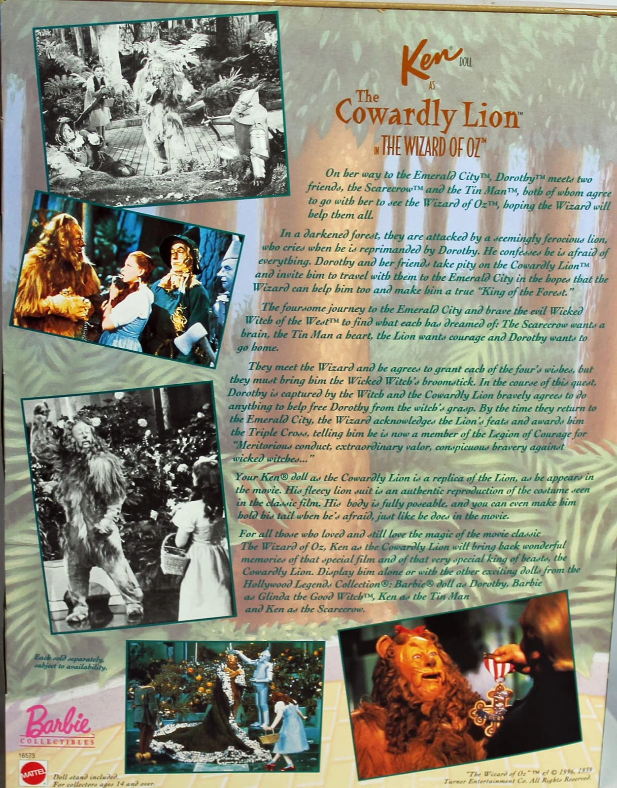 Ken - The Wizard of Oz - Collector Edition - 1997 Hollywood Legends Collection