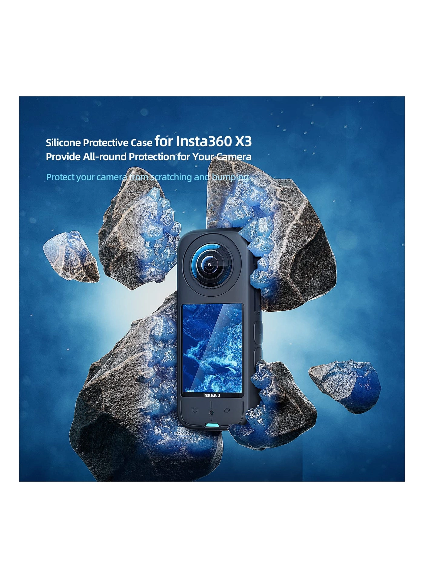 Silicone Protective Case - Insta360 X3 + Sticky Lens Guards