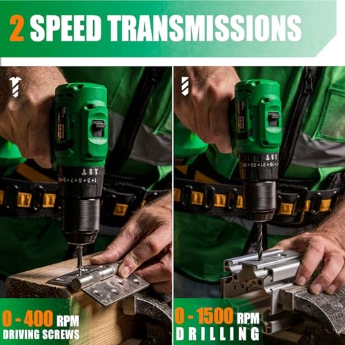 Brushless Cordless Power Drill - 2 Amp Hours