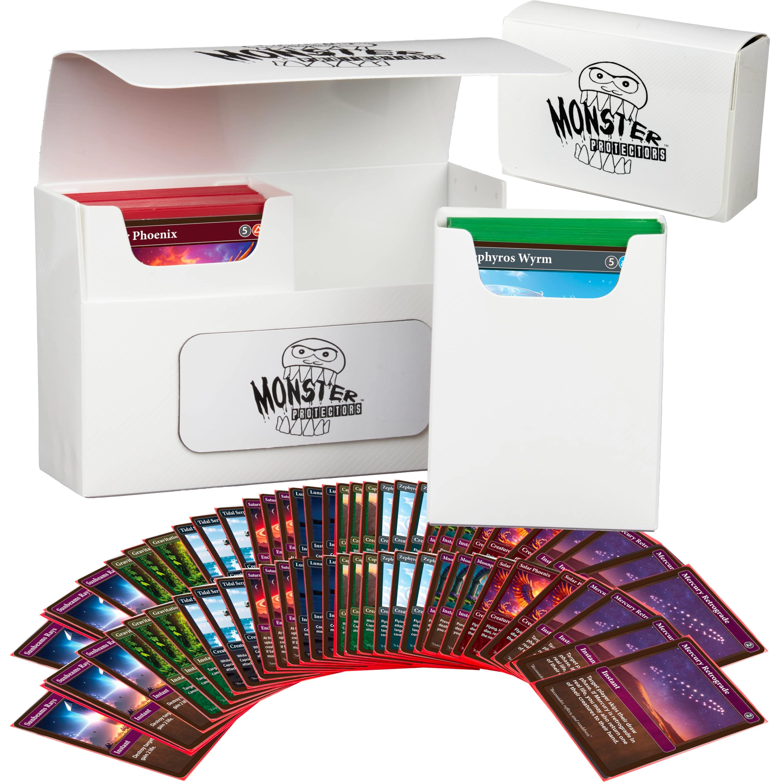 Monster Protectors Magnetic Double Deck Box - over 150 sleeved cards