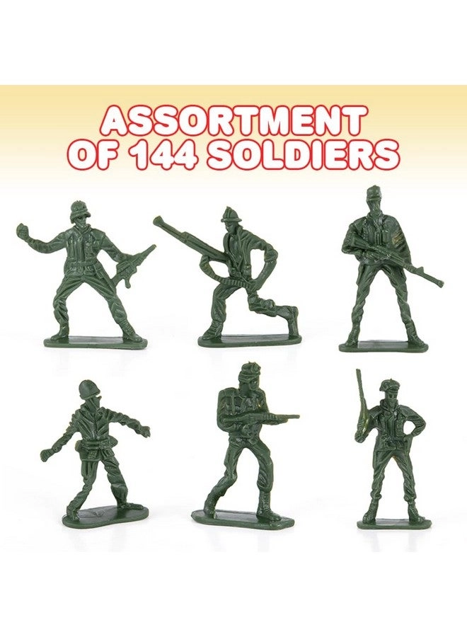 Little Green Army Men - 144 pcs Pack