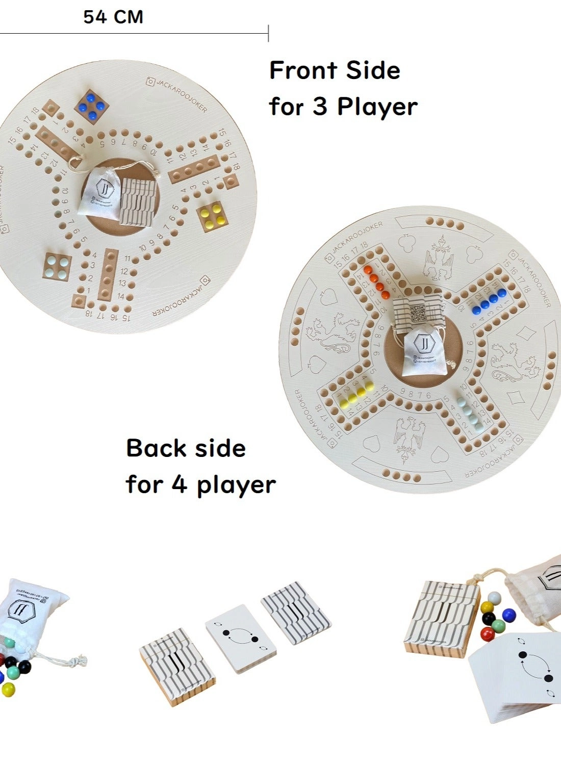 Double-Sided Foldable Board Game - 51 cm Premium Set