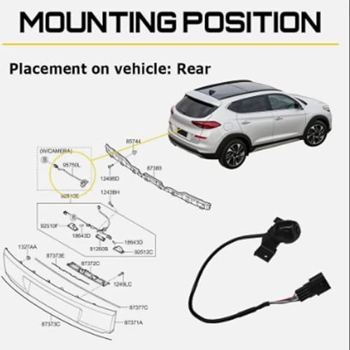 Rear View Camera - 6 Pin
