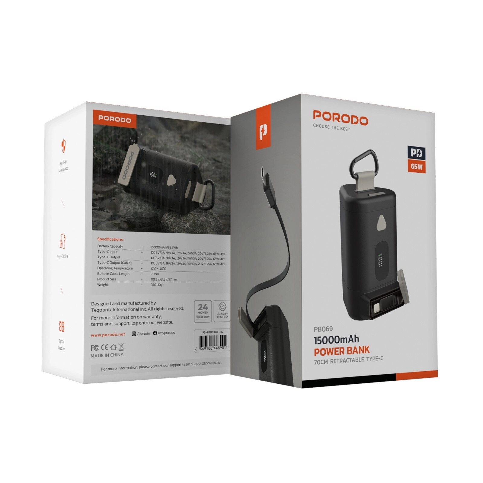Power Bank - 15,000 mAh 45W Fast charging