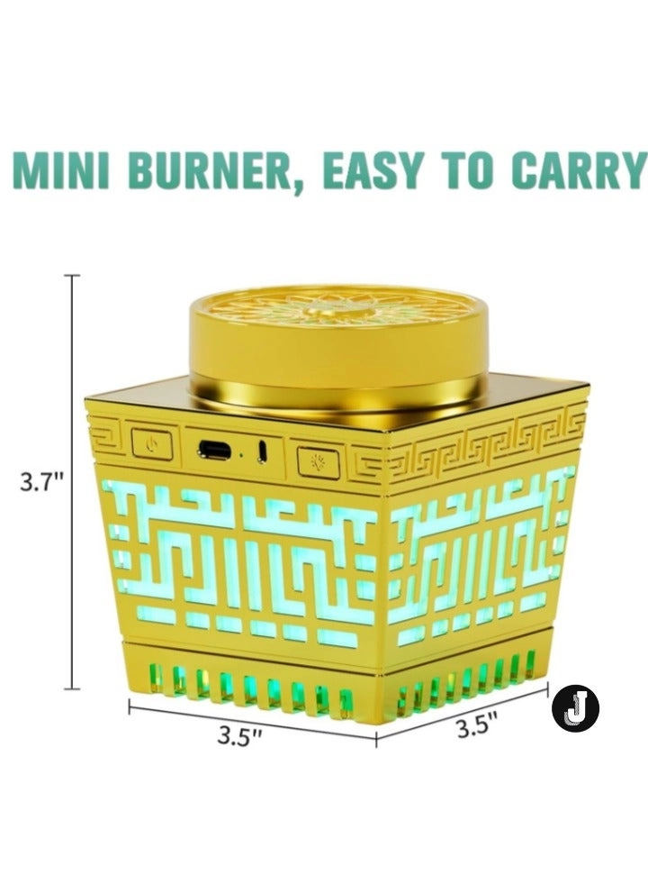 Quran Speaker & Mini Incense Burner Bakhoor - Bluetooth Remote Control 114 Quran Chapters