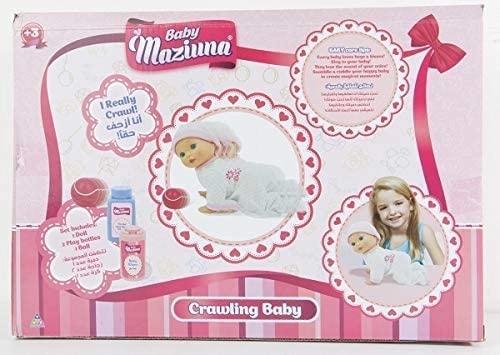 Crawling Baby Doll - Girl Pink Ages 3+