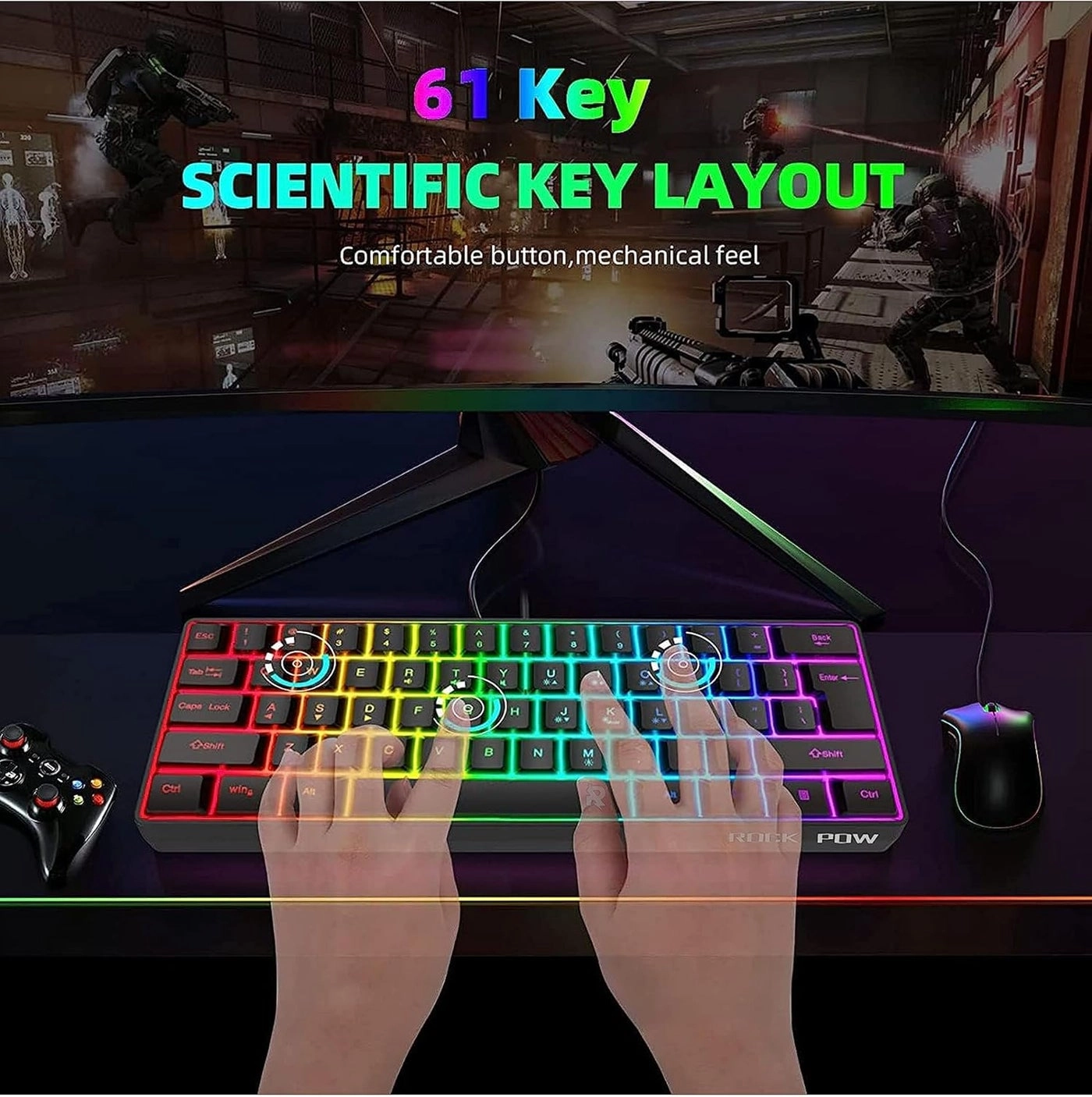 60% Wired Gaming Keyboard