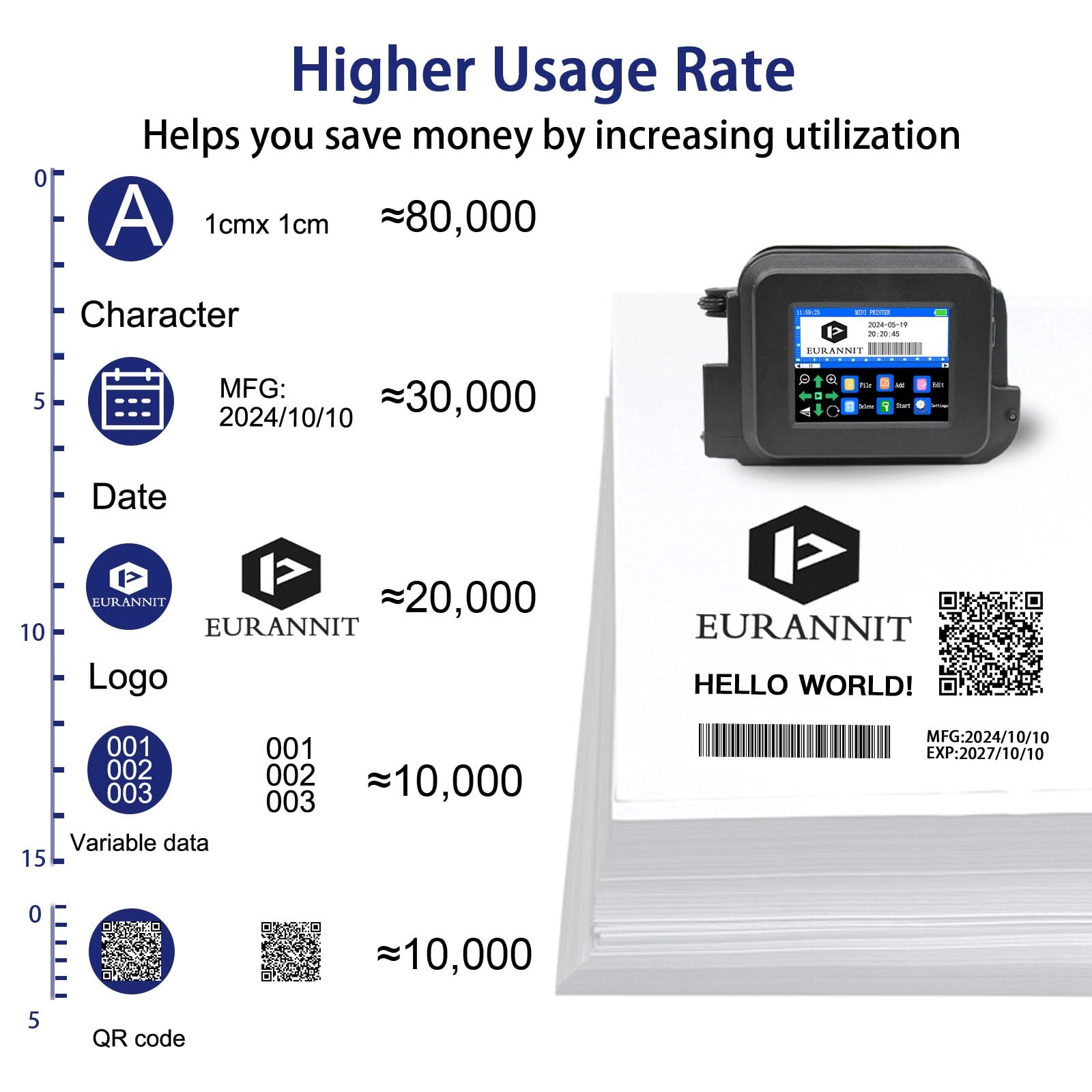 Mini Handheld Inkjet printer XMINI