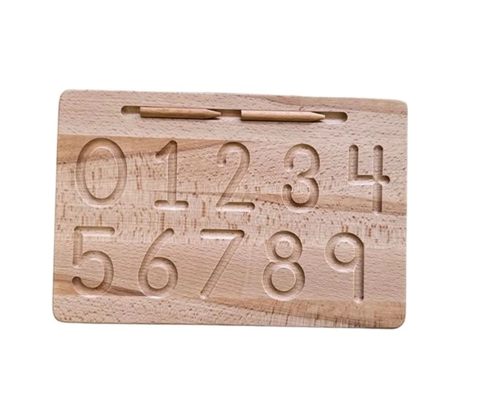 Edu Fun Tracing Number Board - Suitable for 3 years and above 3 Pcs