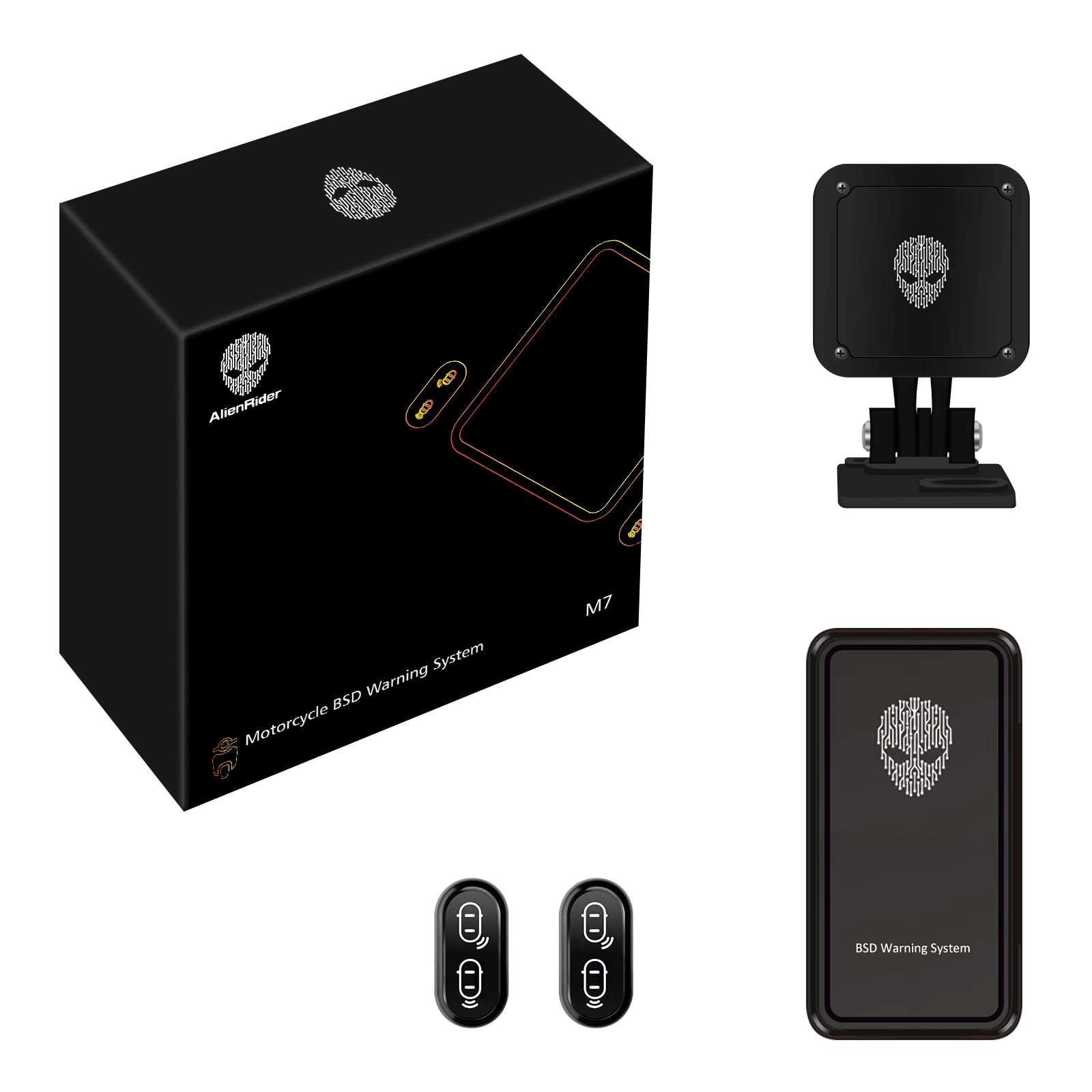 AlienRider M7 BSD Blind Spot Detection System - 77G Millimeter-Wave Radar All-Weather Performance