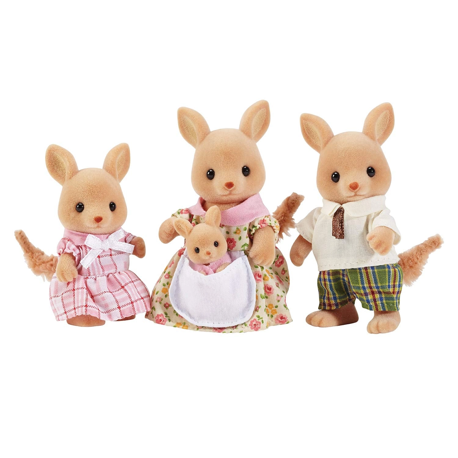 Calico Critters Hopper Kangaroo Family - Dollhouse Figures Collectible Toys