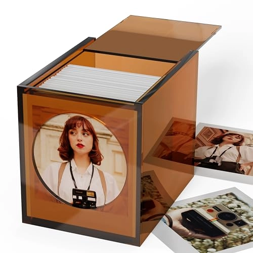 Acrylic Polaroid Frame & Photo Storage Box - 1 Pack 4.2”x3.5”