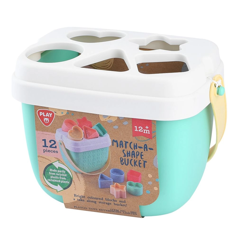 Match A Shape Bucket - Suitable for 12 months and above 12 Pcs