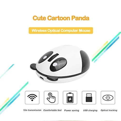 Wireless Panda Computer Mouse - USB