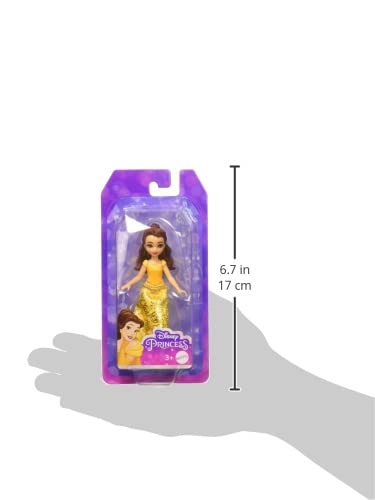 Belle Articulated Doll - 9cm Plastic Ages 3+