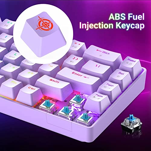 60% Mechanical Gaming Keyboard and Mouse Combo - 68 Key Usb