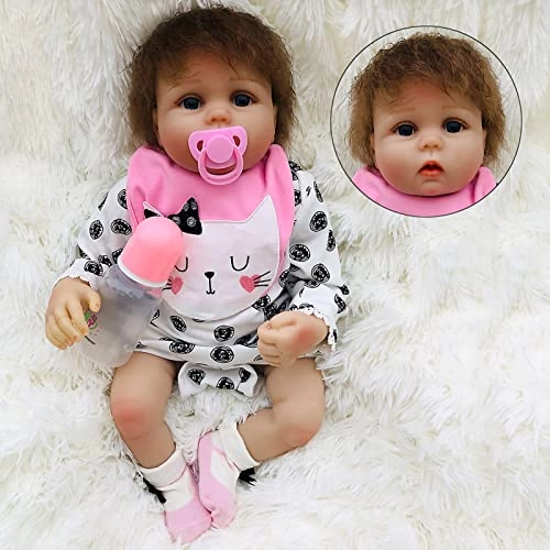 Reborn Baby Doll - 55cm 22" Vinyl Cotton Body