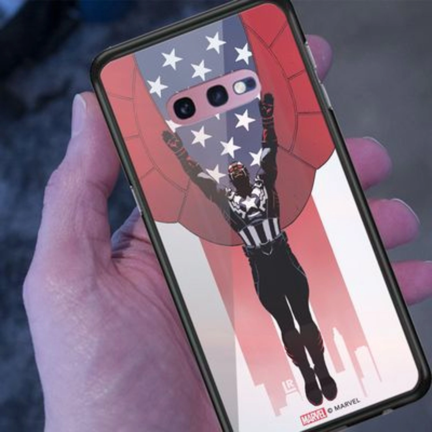 Captain'S Shield Cover Back Case for Galaxy S10e