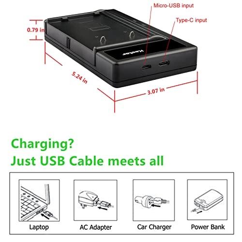 Battery and Smart USB Charger - 2100mAh