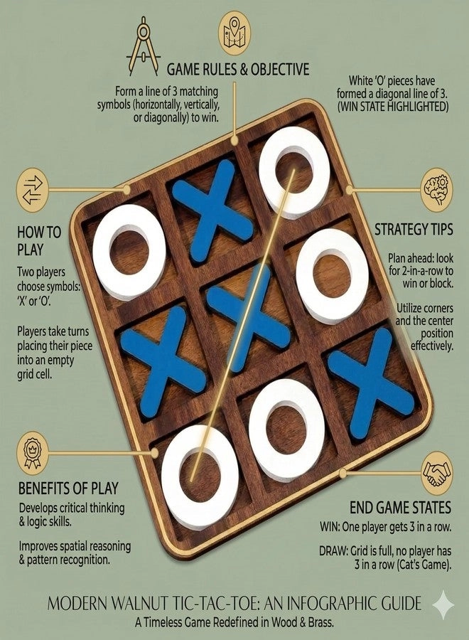 Tic Tac Toe Wooden Puzzle