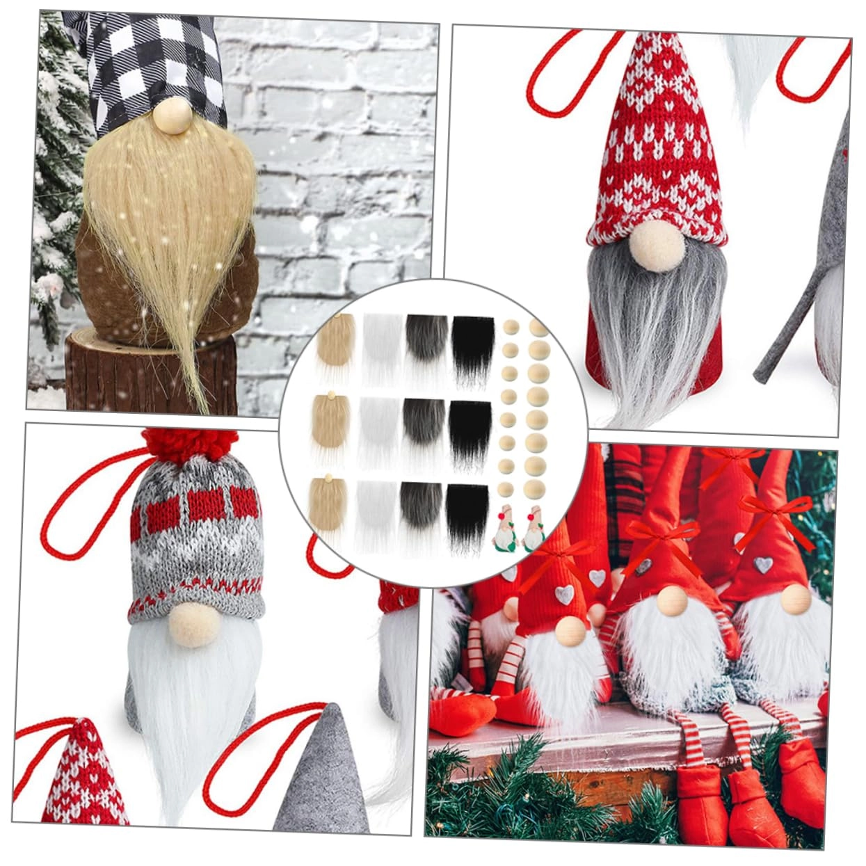 Faux Fur Beard - 18.00X9.00X0.50cm 12 Mens