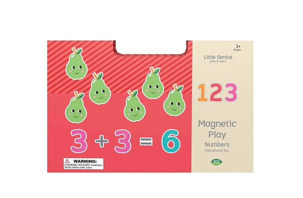 Edu Fun Little Genius Numbers Magnetic Toy - 3+ 76 pieces