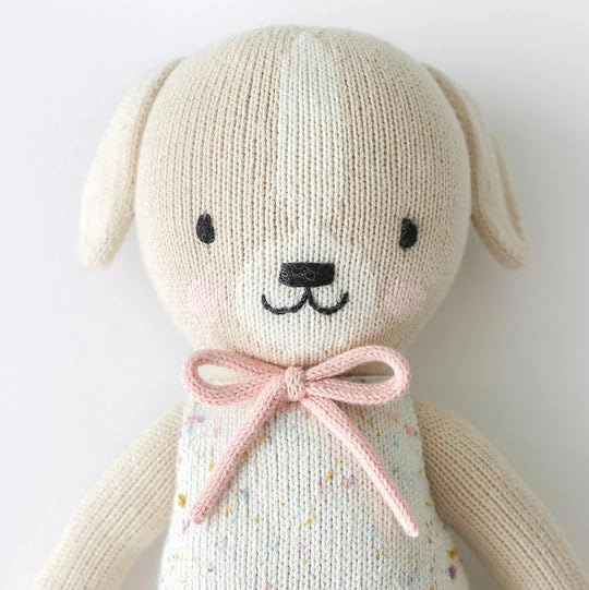 Mia The Dog - Little 13" Hand-Knit 100% Cotton