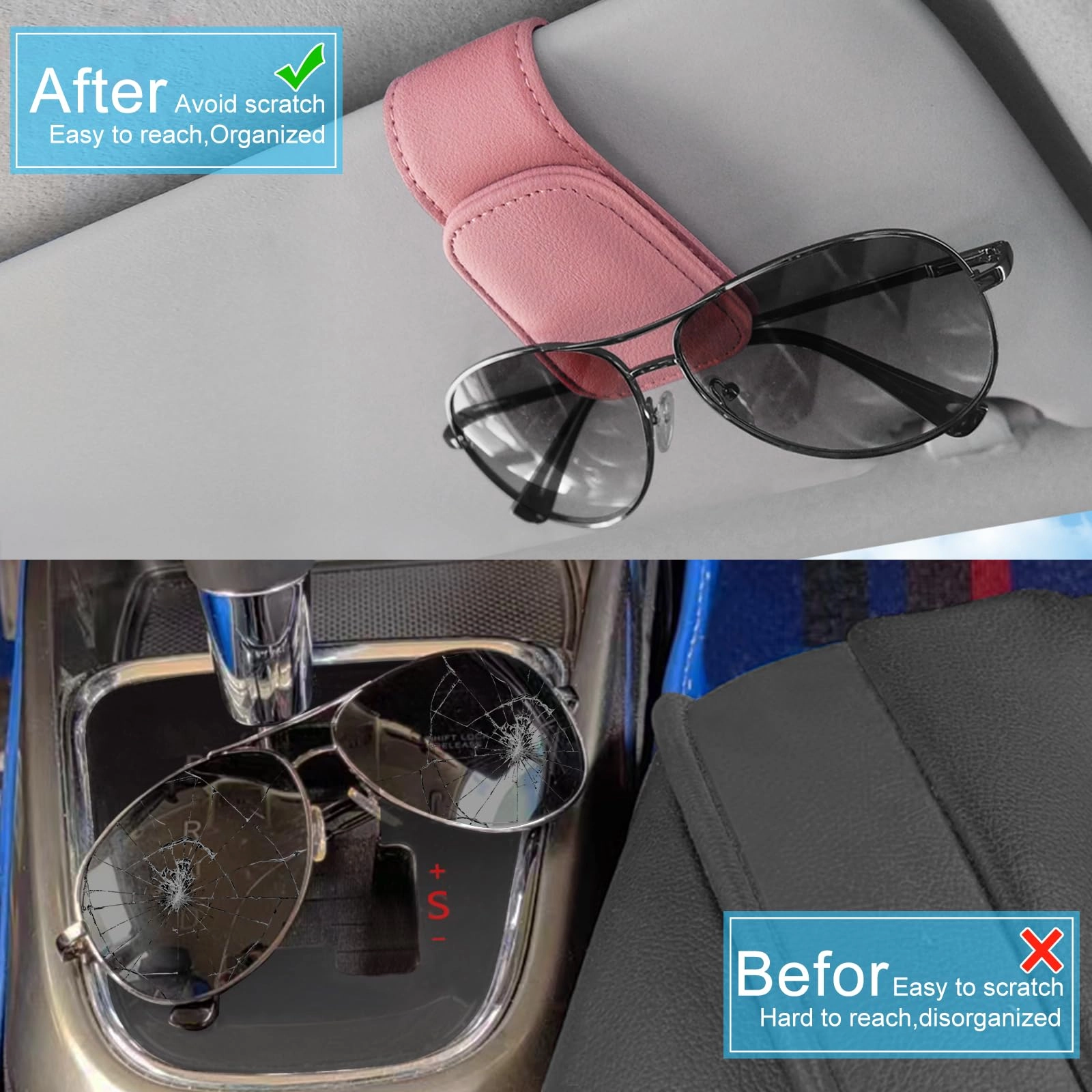 Sunglasses Holders for Car Visor
