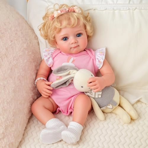 Reborn Baby Doll - 17-Inch Soft Cloth Body Sleeping Ages 3+